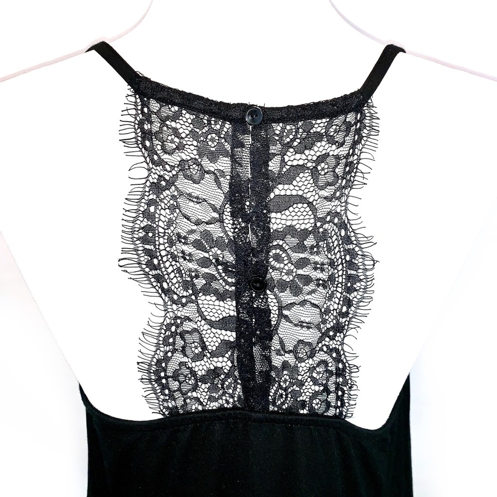 ⏰NEW Love to Lounge M black racer back slip dress - Picture 4 of 8